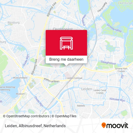 Leiden, Albinusdreef kaart