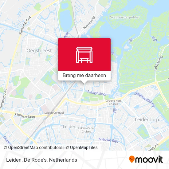 Leiden, De Rode's kaart