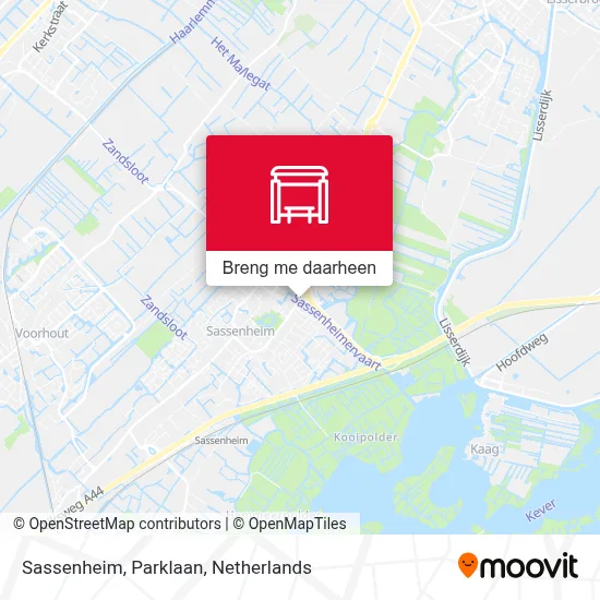 Sassenheim, Parklaan kaart