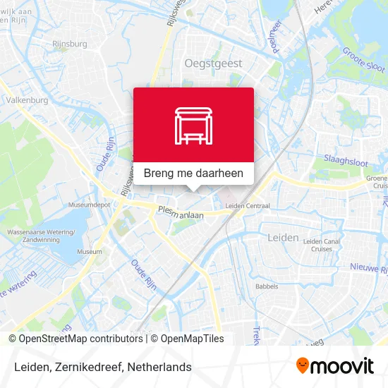 Leiden, Zernikedreef kaart