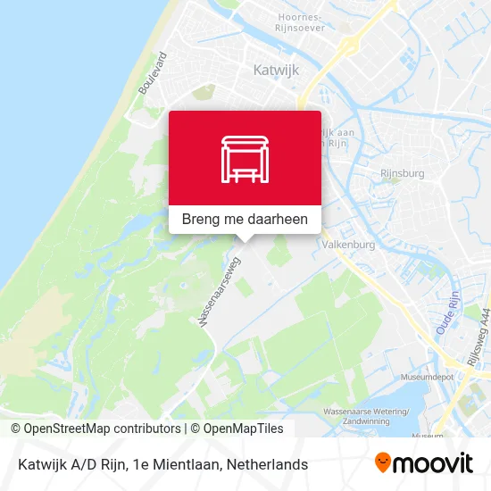 Katwijk A/D Rijn, 1e Mientlaan kaart