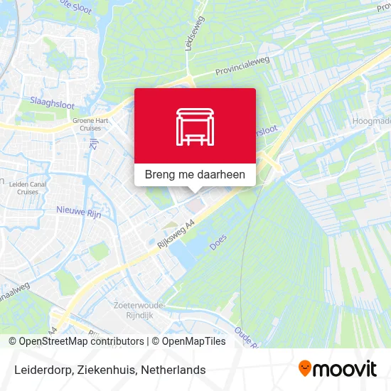 Leiderdorp, Ziekenhuis kaart