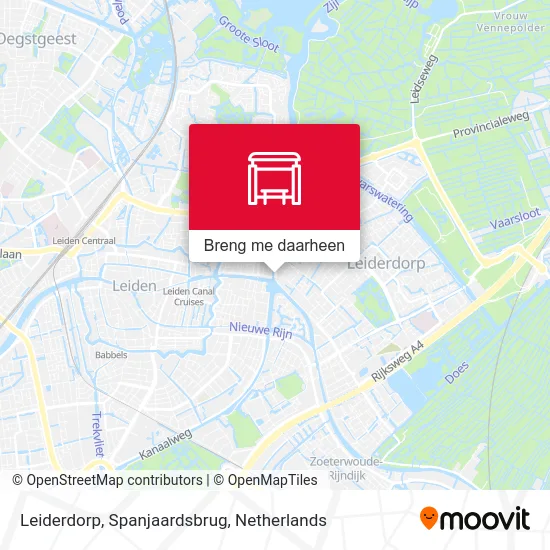 Leiderdorp, Spanjaardsbrug kaart