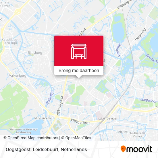 Oegstgeest, Leidsebuurt kaart