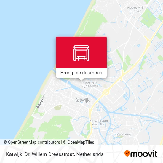 Katwijk, Dr. Willem Dreesstraat kaart