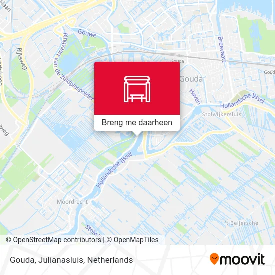 Gouda, Julianasluis kaart