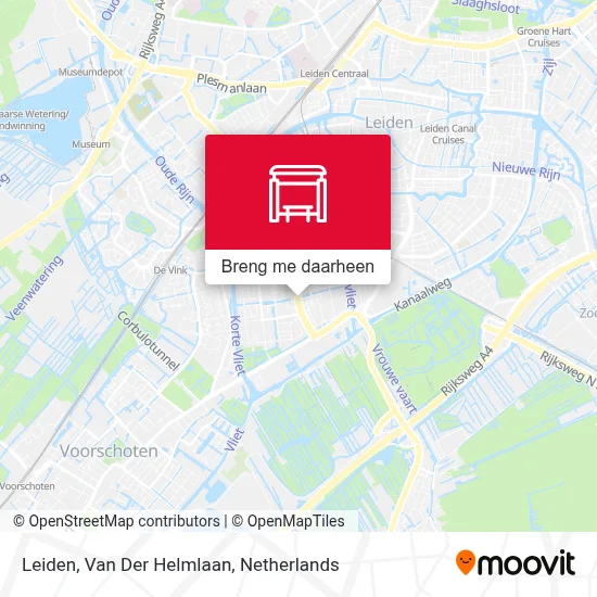 Leiden, Van Der Helmlaan kaart