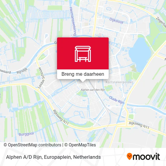 Alphen A/D Rijn, Europaplein kaart