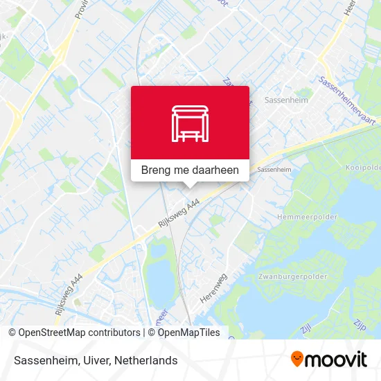 Sassenheim, Uiver kaart