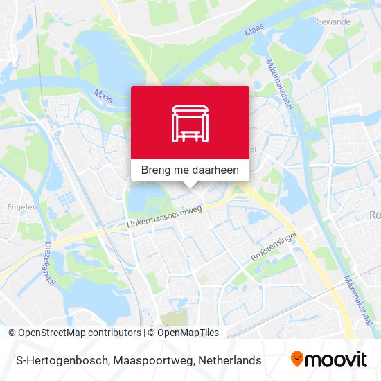 'S-Hertogenbosch, Maaspoortweg kaart