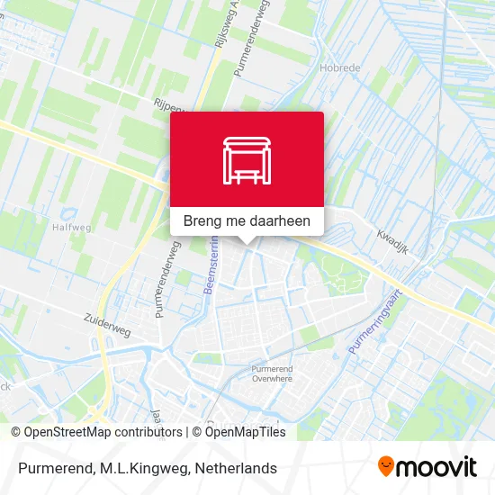 Purmerend, M.L.Kingweg kaart