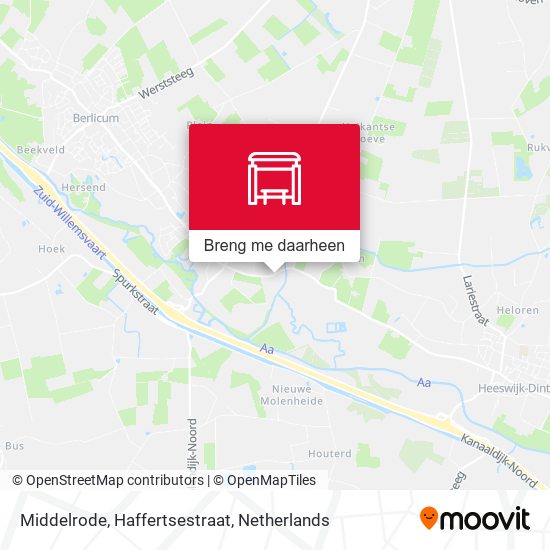 Middelrode, Haffertsestraat kaart