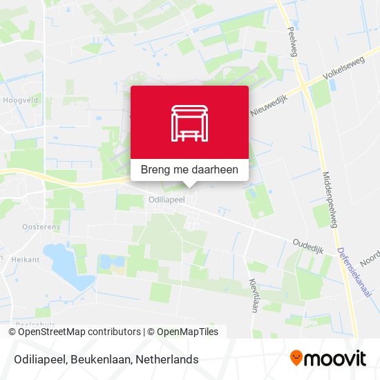 Odiliapeel, Beukenlaan kaart