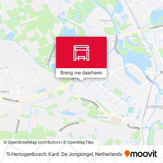 'S-Hertogenbosch, Kard. De Jongsingel kaart