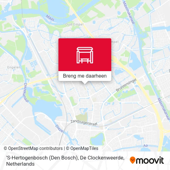 'S-Hertogenbosch (Den Bosch), De Clockenweerde kaart