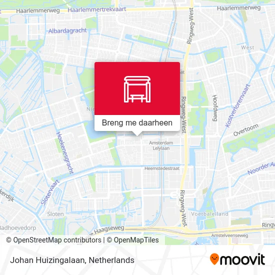 Johan Huizingalaan kaart