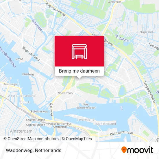 Waddenweg kaart