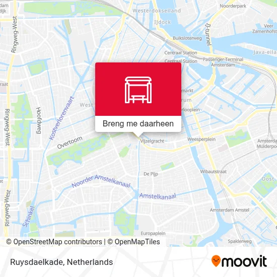 Ruysdaelkade kaart