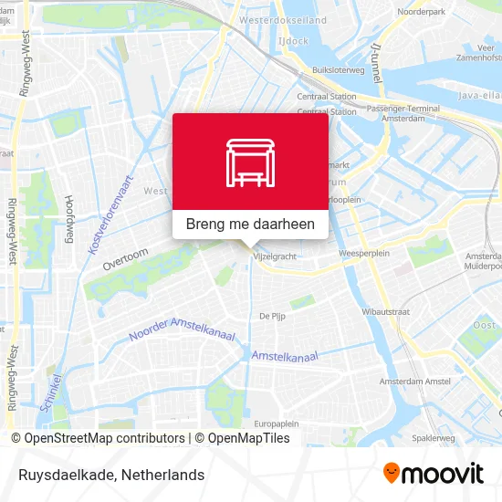 Ruysdaelkade kaart