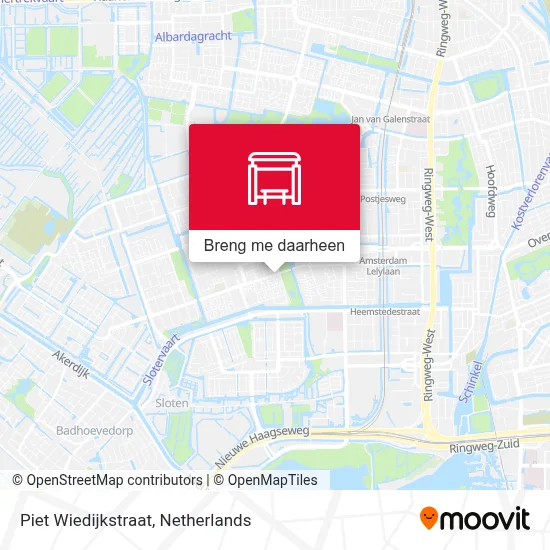 Piet Wiedijkstraat kaart