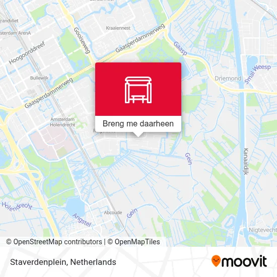 Staverdenplein kaart