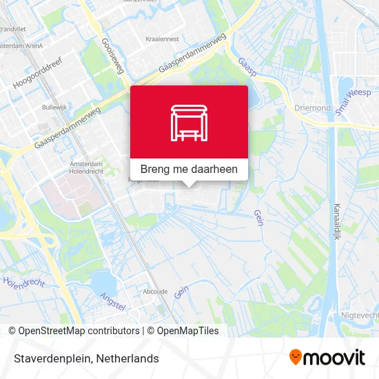 Staverdenplein kaart