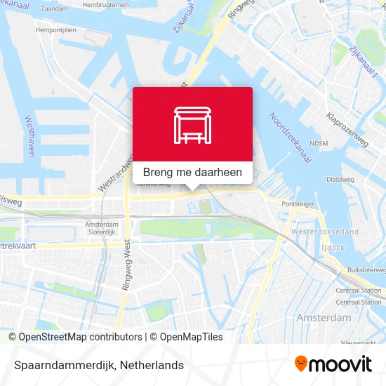 Spaarndammerdijk kaart
