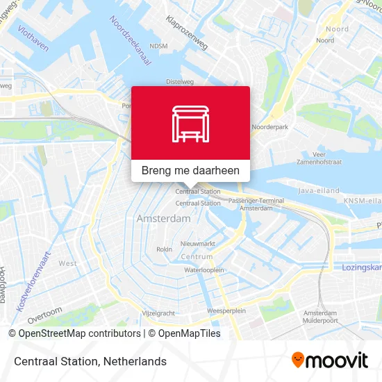 Centraal Station kaart