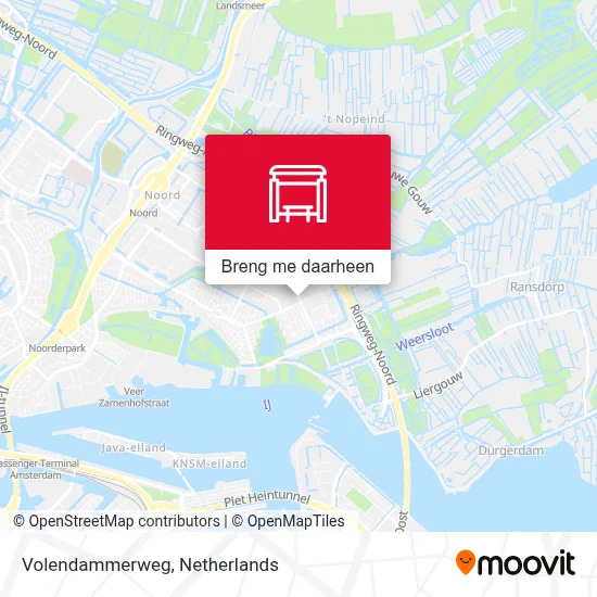 Volendammerweg kaart
