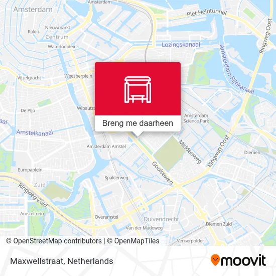 Maxwellstraat kaart
