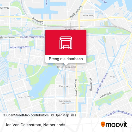 Jan Van Galenstraat kaart