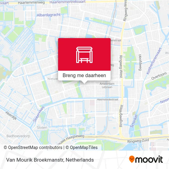 Van Mourik Broekmanstr kaart
