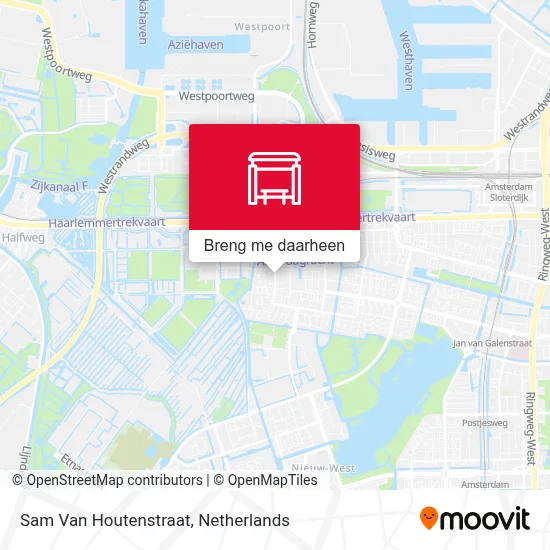 Sam Van Houtenstraat kaart
