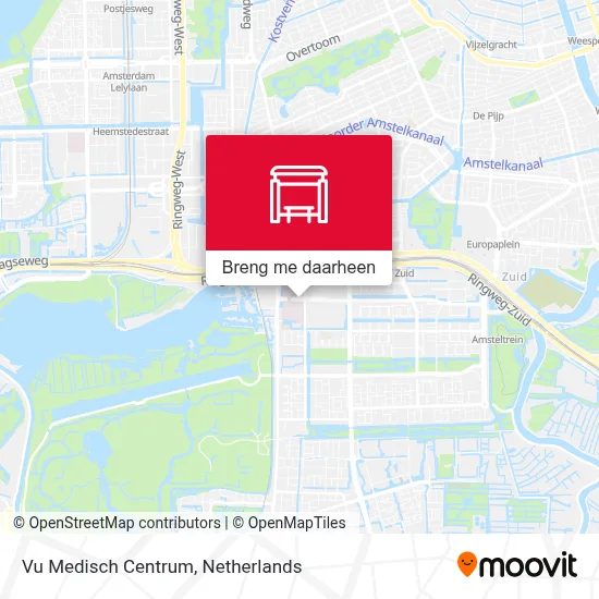 Vu Medisch Centrum kaart