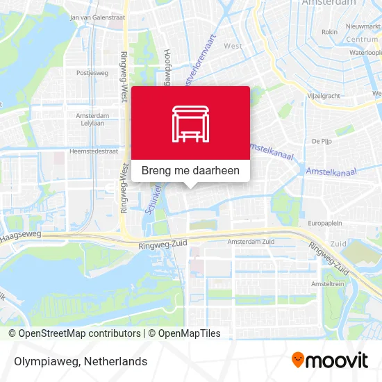 Olympiaweg kaart