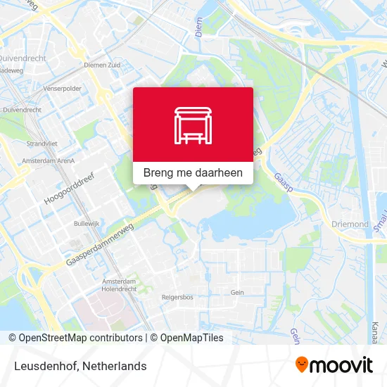 Leusdenhof kaart