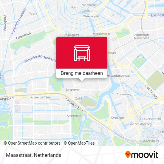 Maasstraat kaart