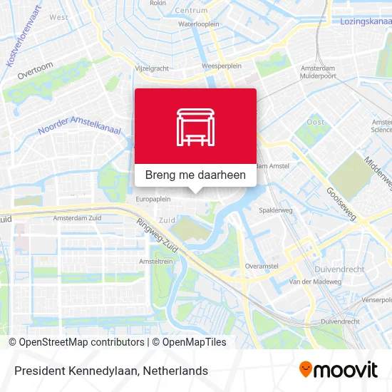 President Kennedylaan kaart