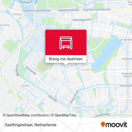 Saaftingestraat kaart