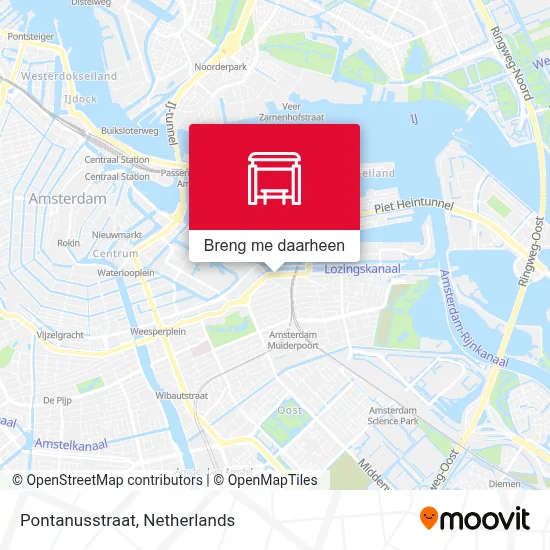 Pontanusstraat kaart