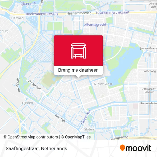 Saaftingestraat kaart