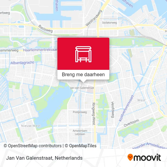 Jan Van Galenstraat kaart