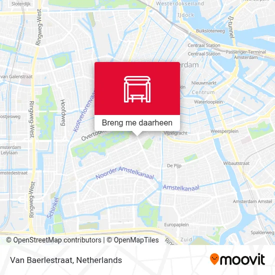 Van Baerlestraat kaart