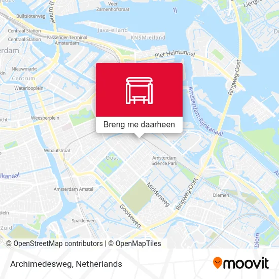 Archimedesweg kaart