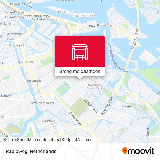 Radioweg kaart