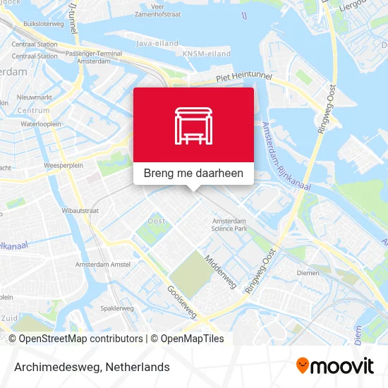 Archimedesweg kaart