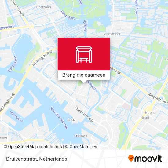 Druivenstraat kaart