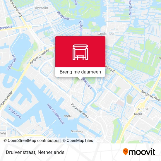 Druivenstraat kaart