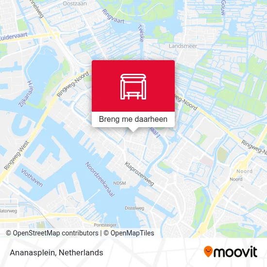 Ananasplein kaart