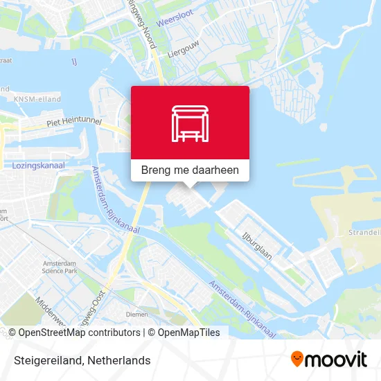 Steigereiland kaart
